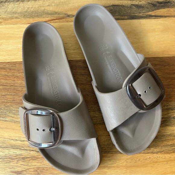 Birkenstock Shoes - Birkenstock Madrid Big Buckle in EVA Gray Taupe EU 39